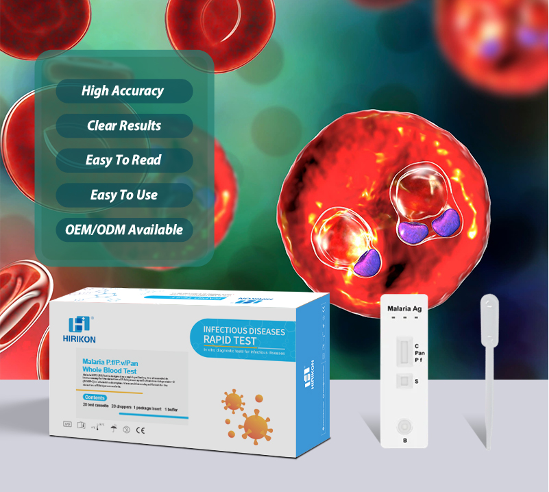 疟疾详情页-01 Medical Diagnostic One step whole blood malaria P.f./P.v./ P.f./Pan.rapid diagnostic test kit